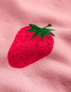 Boden Pantalons-Cycliste Fraises rose