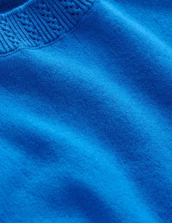 Boden Tenues De Travail|Pulls & Gilets-Débardeur à col rond Emilia en coton Bleu Martin-pêcheur