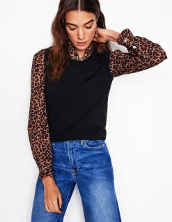 Boden Tenues De Travail|Pulls & Gilets-Débardeur à col rond Emilia en coton Noir