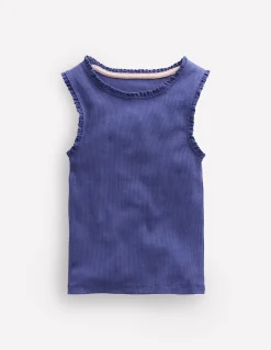 Boden Tops & T-Shirts-Débardeur côtelé à bordure en dentelle Étoiles