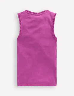 Boden Tops & T-Shirts-Débardeur côtelé à bordure en dentelle Multi Lace