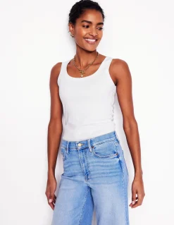 Boden Tops & T-Shirts-Débardeur essentiel à col U Blanc