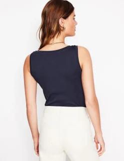 Boden Tops & T-Shirts-Débardeur essentiel à col U Bleu Marine