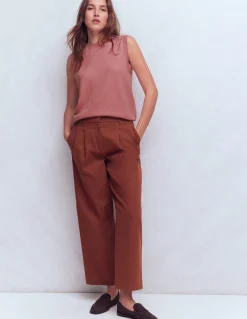 Boden Cachemire|Tenues De Travail-Débardeur Eva en cachemire Rose camélia