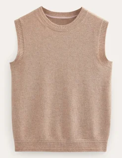 Boden Cachemire|Pulls & Gilets-Débardeur Eva en cachemire Chinchilla Chiné