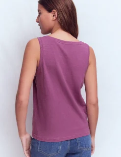 Boden Tops & T-Shirts-Débardeur flammé à col V Prune