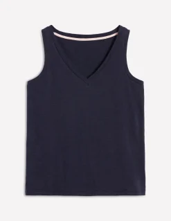 Boden Tops & T-Shirts-Débardeur flammé à col V Bleu Marine