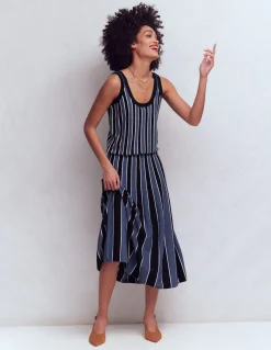 Boden Tenues De Travail|Ensembles Assortis-Débardeur Liz en maille Rayé bleu marine authentique