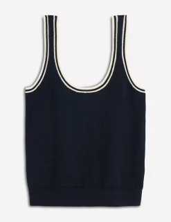 Boden Tenues De Travail|Pulls & Gilets-Débardeur Liz en maille Bleu marine