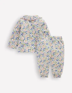 Boden Barboteuses & Ensembles-Ensemble à col en jersey Lit de fleurs jacinthe