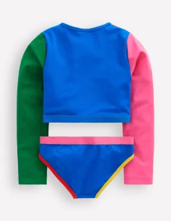 Boden Maillots & Tenues De Plage-Ensemble avec haut de plage court Rayon de soleil arc-en-ciel