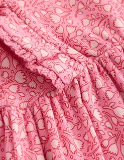 Boden Tops & T-Shirts|Robes-Ensemble avec tunique côtelée Minuscule tulipe œillet marin