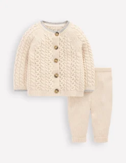 Boden Barboteuses & Ensembles-Ensemble en maille torsadée Avoine chine