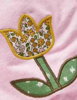 Boden Barboteuses & Ensembles-Ensemble sweat à appliqué Patchwork floral rose