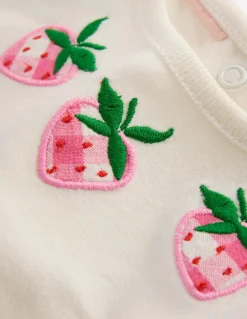 Boden Barboteuses & Ensembles-Ensemble tissé en jersey Vichy fraise