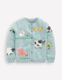 Boden Pulls & Gilets-Gilet à logo fun Motifs de Pâques bleu gustavien