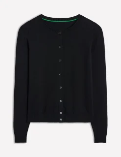 Boden Tenues De Travail|Pulls & Gilets-Gilet col rond Emilia en coton Noir