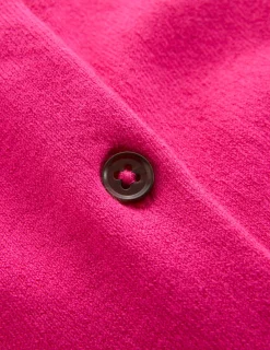 Boden Tenues De Travail|Pulls & Gilets-Gilet col rond Emilia en coton Rose pivoine