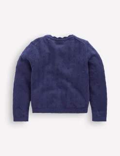 Boden Pulls & Gilets-Gilet festonné pour tous les jours Bleu marine universitaire