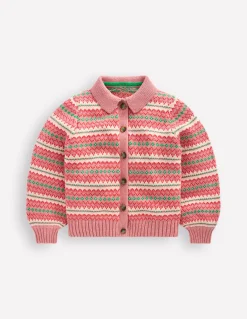 Boden Pulls & Gilets-Gilet motif jacquard à col Rose vintage