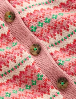 Boden Pulls & Gilets-Gilet motif jacquard à col Rose vintage