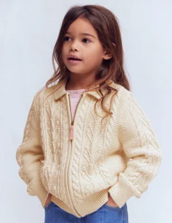 Boden Pulls & Gilets-Gilet zippé et torsadé à col Anenome