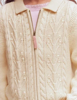 Boden Pulls & Gilets-Gilet zippé et torsadé à col Anenome