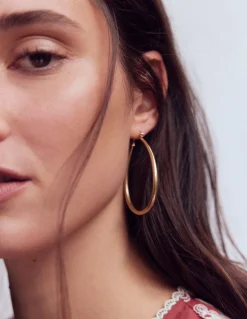 Boden Bijoux-Grandes créoles en métal Doré