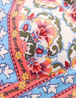 Boden Bikinis|Maillots De Bain-Haut de bikini Arles Rose, motif Ornamental Trellis