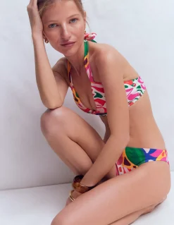 Boden Bikinis|Maillots De Bain-Haut de bikini Minori dos-nu à nœud Multi, motif Leafy Cascade