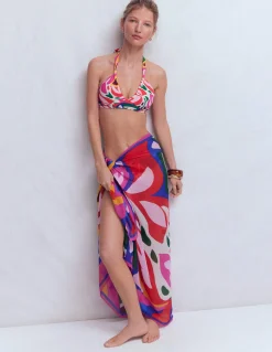 Boden Bikinis|Maillots De Bain-Haut de bikini Minori dos-nu à nœud Multi, motif Leafy Cascade