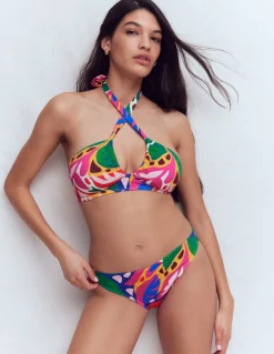 Boden Bikinis|Maillots De Bain-Haut de bikini Minori dos-nu à nœud Multi, motif Leafy Cascade