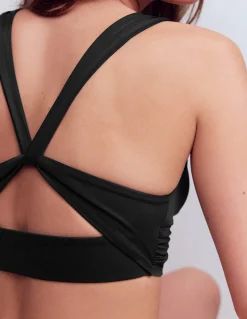 Boden Bikinis|Maillots De Bain-Haut de bikini Mykonos à encolure V échancrée Noir