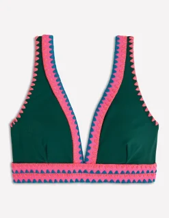 Boden Bikinis|Maillots De Bain-Haut de bikini Porto Mangrove, broderie