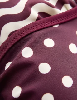 Boden Maillots De Bain|Bikinis-Haut de bikini Symi réversible Aronia, rayé et pois