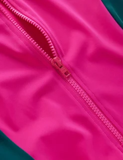 Boden Maillots De Bain-Haut de plage à mancherons Rose, colourblock