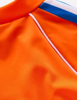 Boden Maillots & Tenues De Plage-Haut de plage à manches courtes Orange Vif