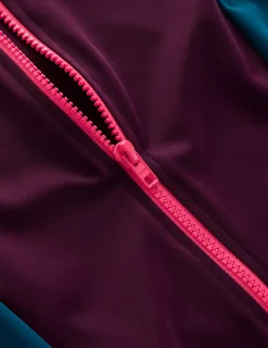 Boden Maillots De Bain-Haut de plage à manches raglan et protection solaire Violet, colourblock