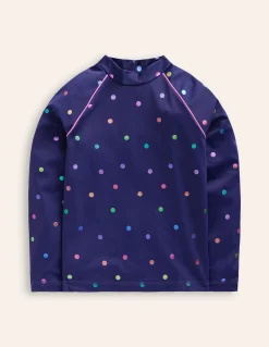 Boden Maillots & Tenues De Plage-Haut de plage à motif et protection solaire Confettis métallisés arc-en-ciel bleu marine