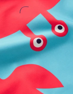 Boden Maillots & Tenues De Plage-Haut de plage fun avec protection solaire Crabe bleu aigue-marine