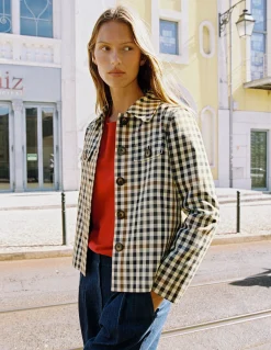 Boden Manteaux & Vestes-Imperméable Gloucester Vichy multi gris, marron