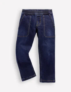 Boden Pantalons-Jean à enfiler Délavage Foncé