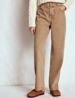 Boden Jeans|Pantalons-Jean ample Tabac