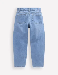 Boden Pantalons-Jean ample Bleu Clair Délavé