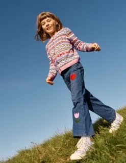 Boden Pantalons-Jean décontracté Appliqué vintage moyen