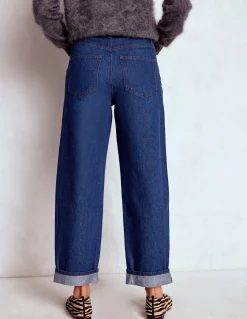 Boden Jeans|Pantalons-Jean décontracté taille mi-haute Indigo