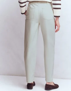 Boden Tenues De Travail|Jeans-Jean droit à boutons apparents Écru