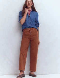 Boden Jeans|Pantalons-Jean droit à boutons apparents Cookie