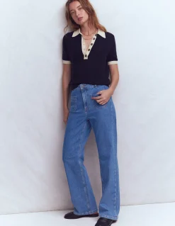 Boden Jeans|Pantalons-Jean droit à poches Vintage moyen