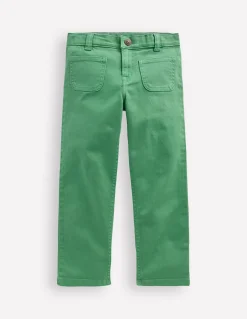 Boden Pantalons-Jean droit à poches plaquées VERT